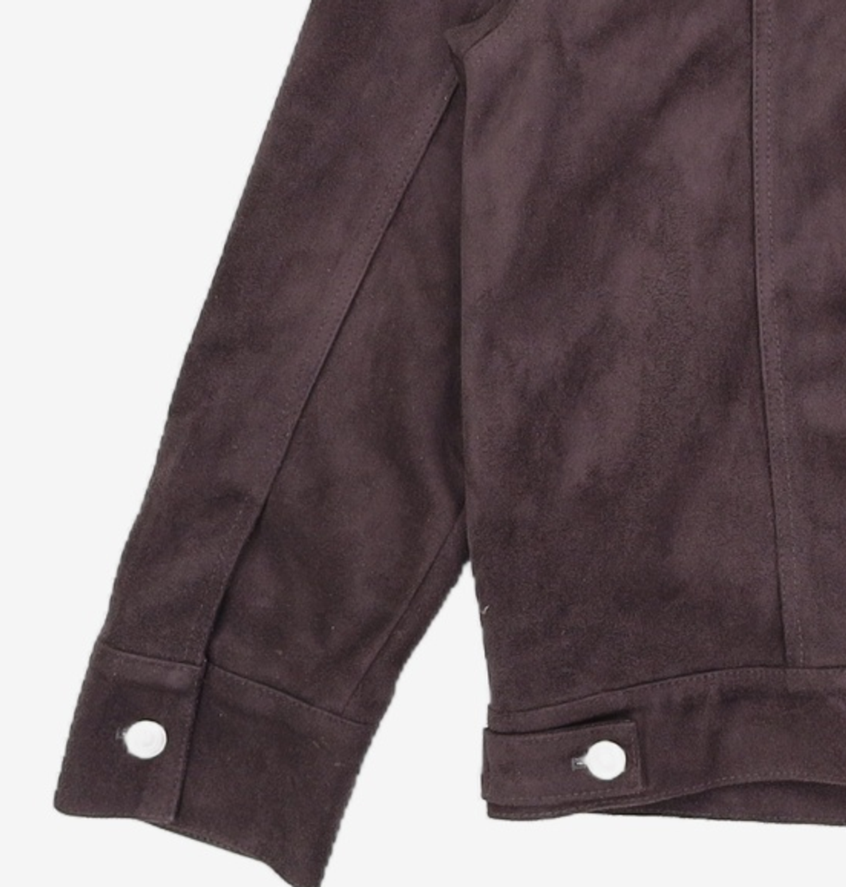 르(LE) faux suede trucker jacket (charcoal) FREE