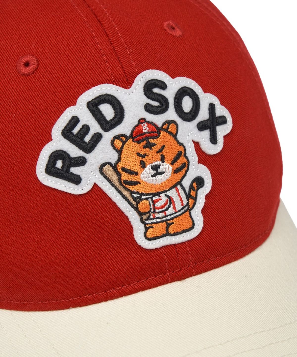 엠엘비 키즈(MLB KIDS) 메가베어 프렌즈 배색 볼캡 BOS (D.Red)