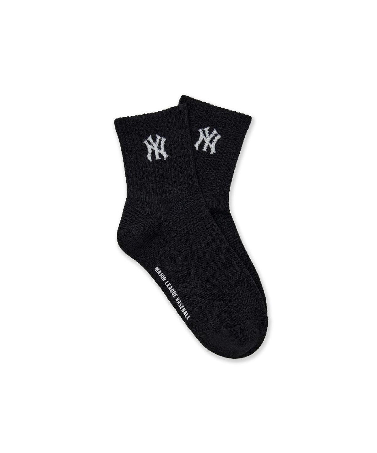 엠엘비 키즈(MLB KIDS) 나노로고 반목 양말 세트(3번들) NY (Black)