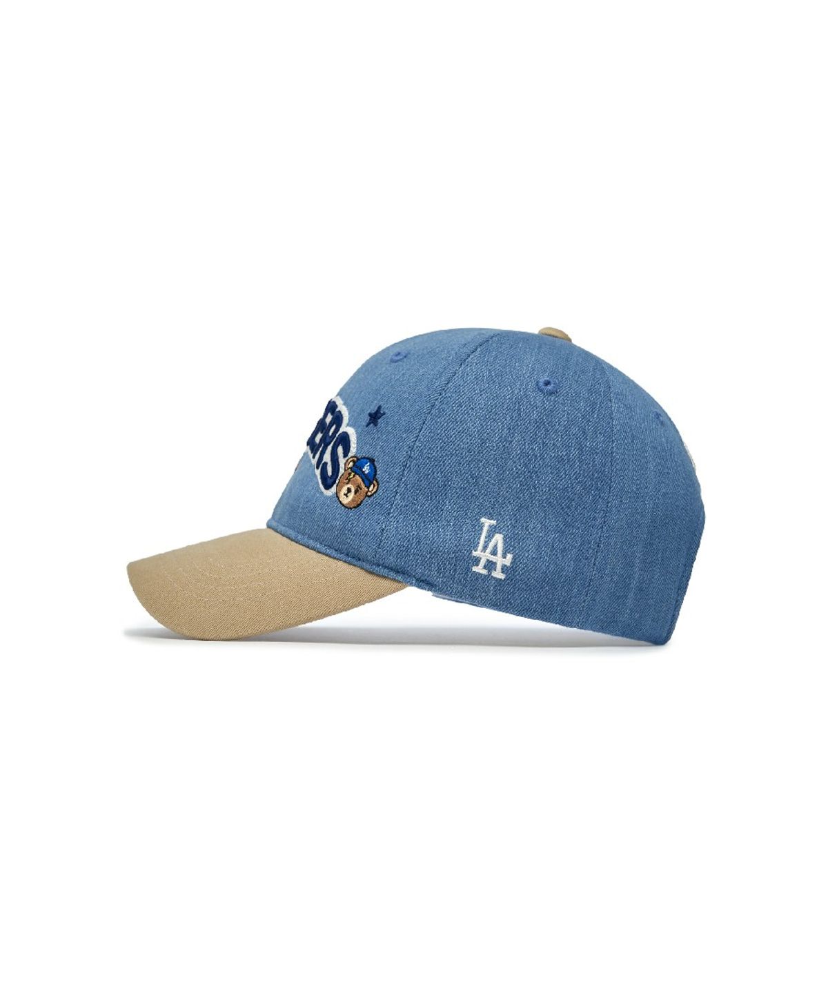 엠엘비 키즈(MLB KIDS) 메가베어 프렌즈 데님 볼캡 LA (Sand)