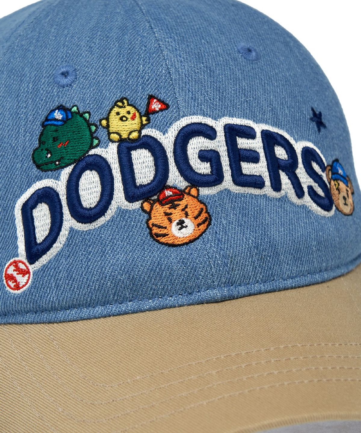 엠엘비 키즈(MLB KIDS) 메가베어 프렌즈 데님 볼캡 LA (Sand)
