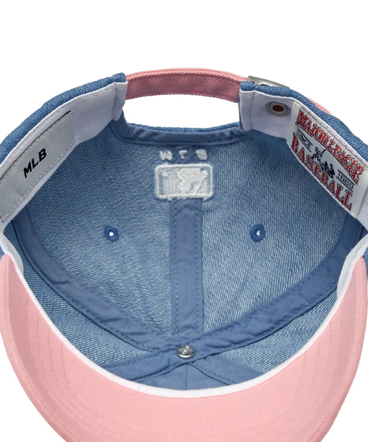 엠엘비 키즈(MLB KIDS) 메가베어 프렌즈 데님 볼캡 NY (Pink)