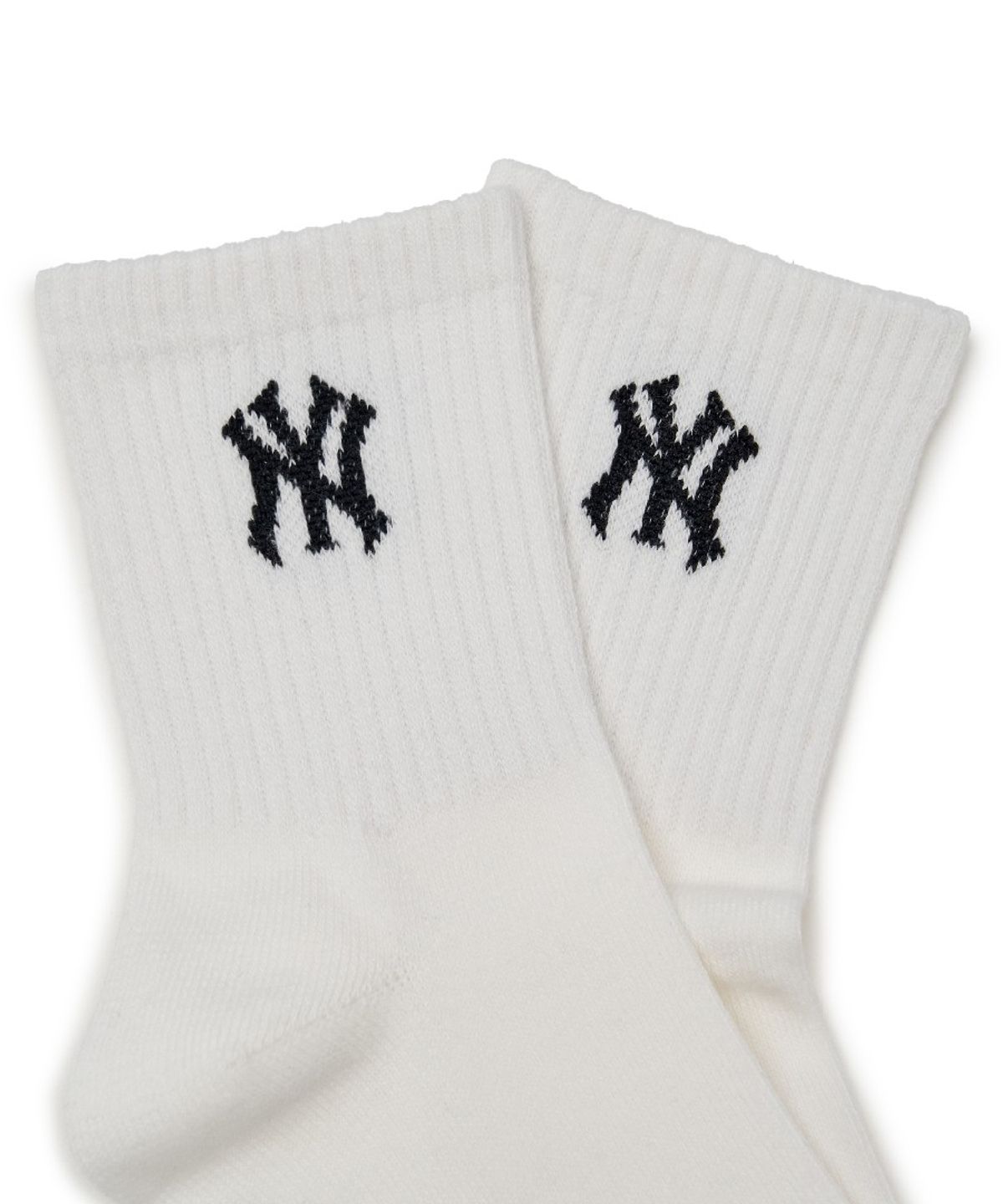 엠엘비 키즈(MLB KIDS) 나노로고 반목 양말 세트(3번들) MLB (Ivory)