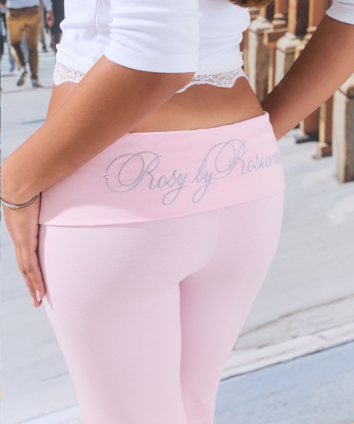 로잔느(ROSEANNE) Rosy Foldover Flare Pants (Candy Pink)