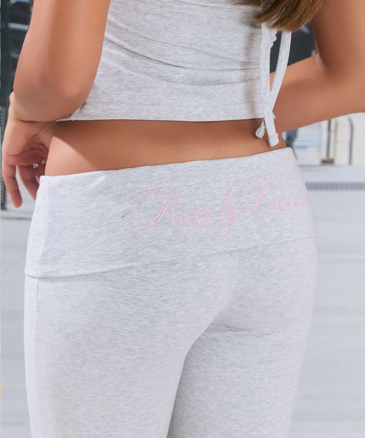 로잔느(ROSEANNE) Rosy Foldover Flare Pants (Heather Gray)