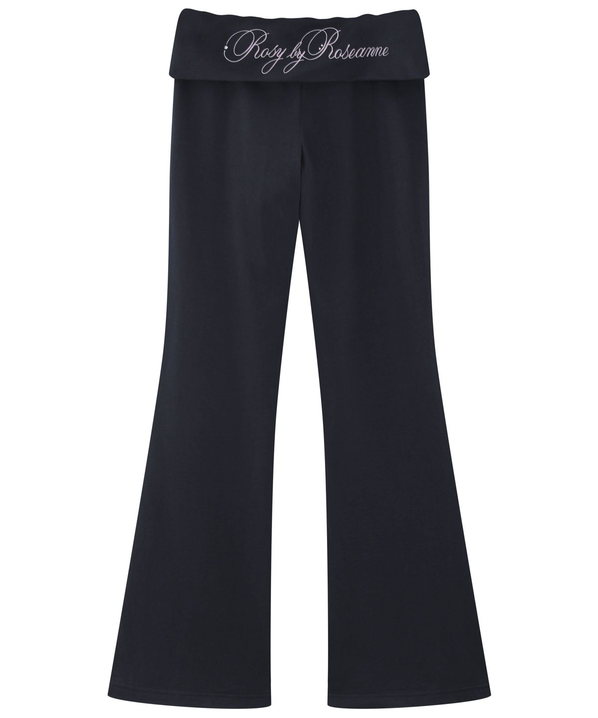 로잔느(ROSEANNE) Rosy Foldover Flare Pants (Dusty Navy)