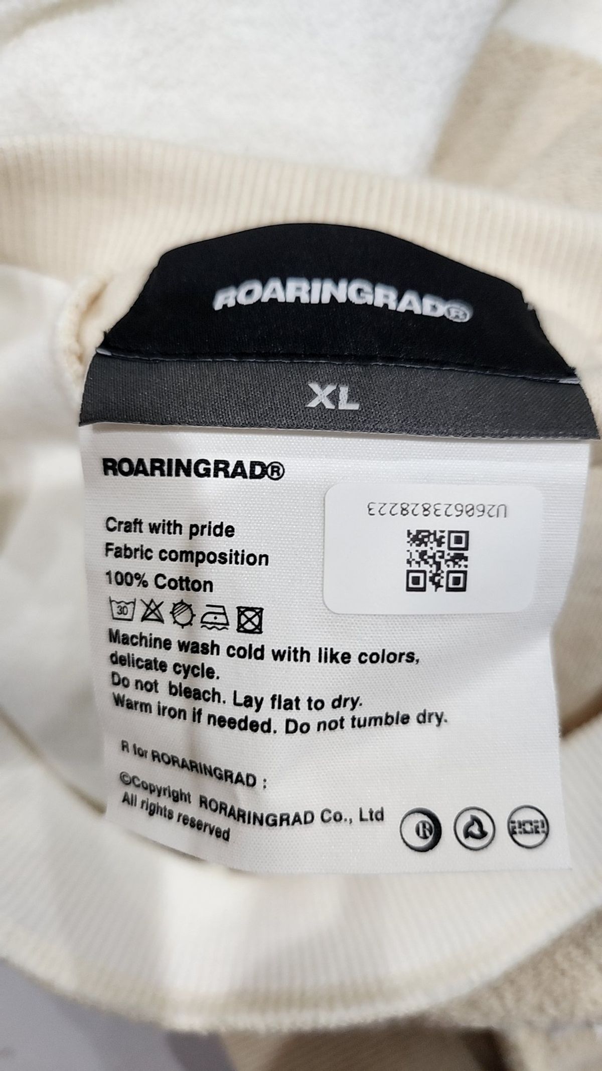 로어링라드(ROARINGRAD) 맨투맨/스웨트셔츠 XL