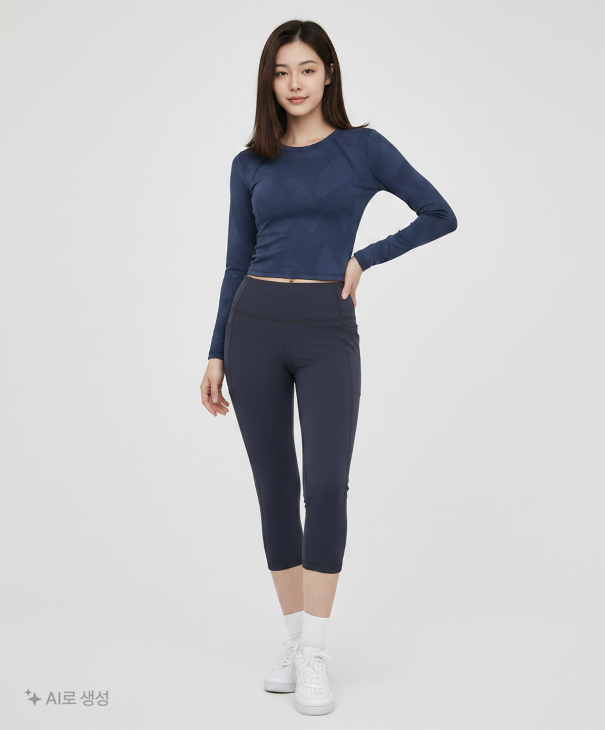 언더아머(UNDERARMOUR) 여성 메리디안 크롭 레깅스 1355915-404 L