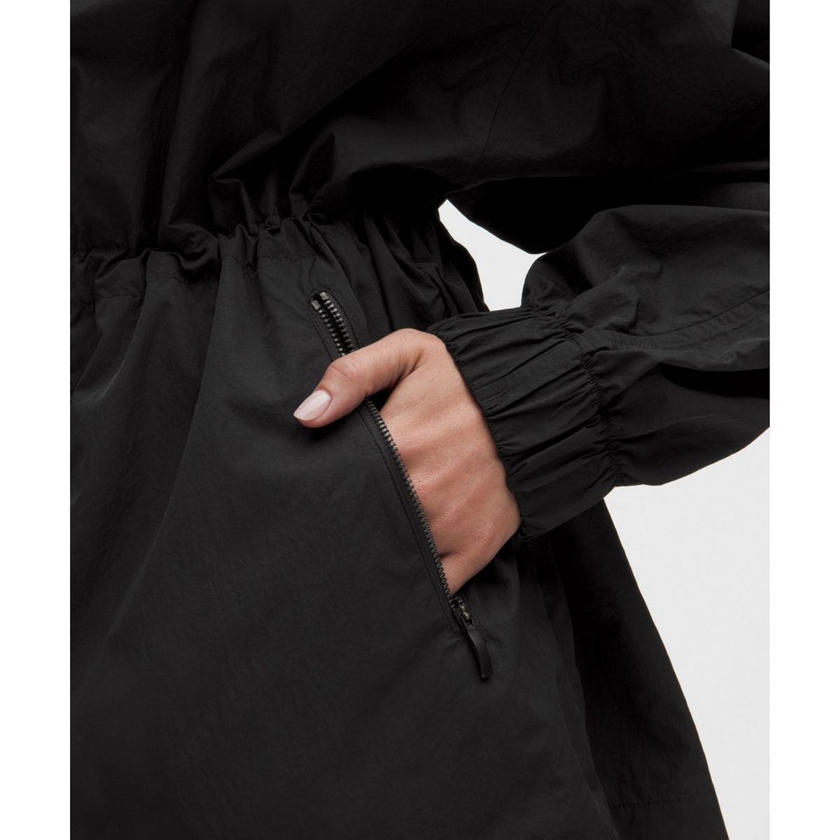 룰루레몬(LULULEMON) UV 프로텍티브 신치 웨이스트 오버사이즈 핏 재킷  BLK