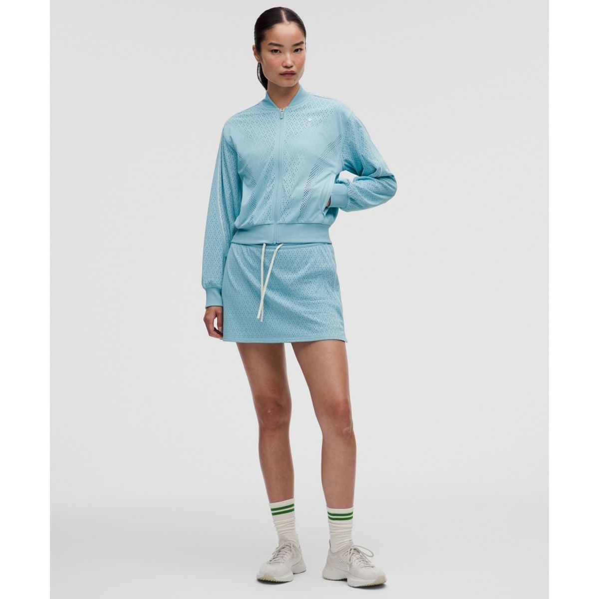 룰루레몬(LULULEMON) 에이스 어드밴티지 니트 메쉬 테니스 재킷  SEAF LTIV
