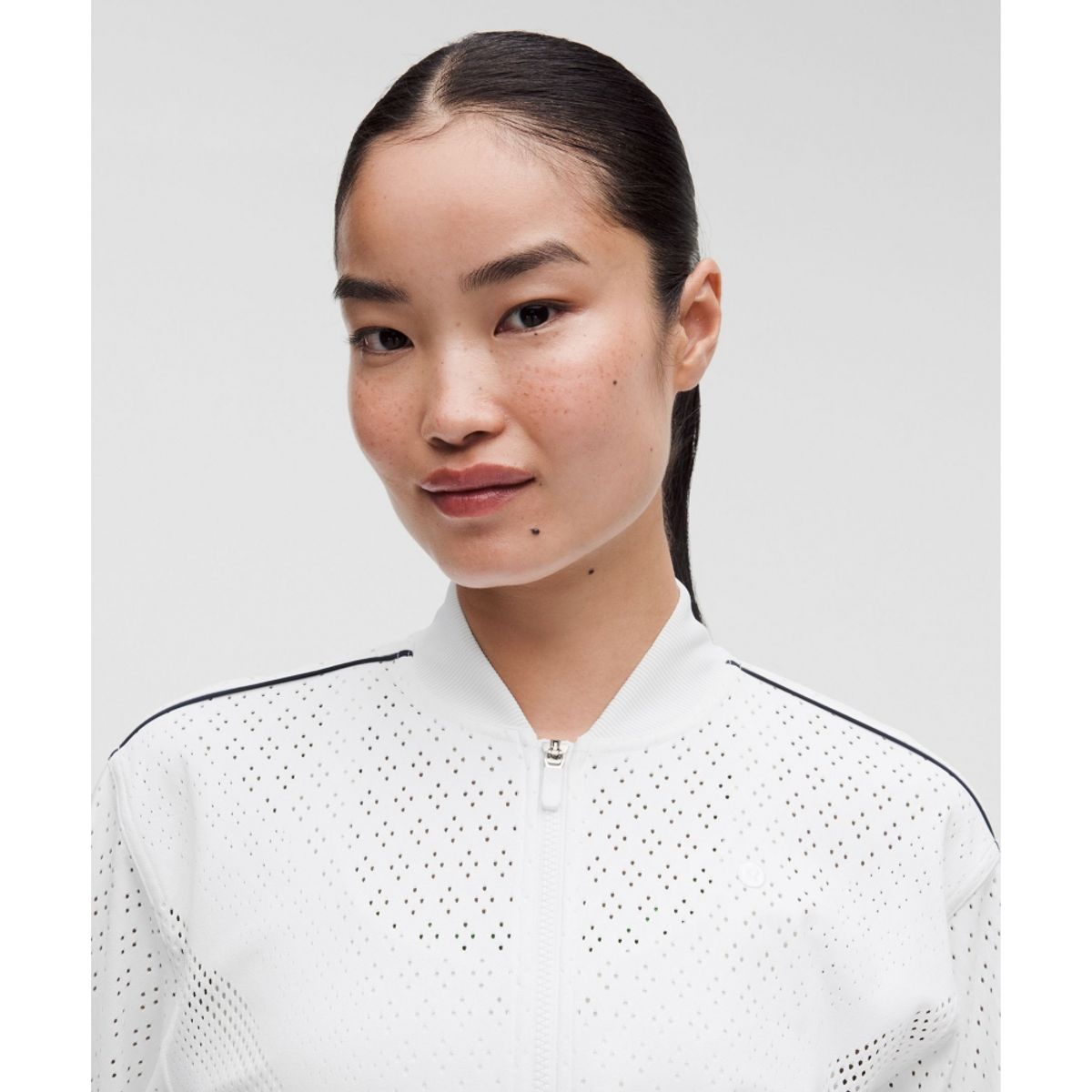 룰루레몬(LULULEMON) 에이스 어드밴티지 니트 메쉬 테니스 재킷  WHT CLBL
