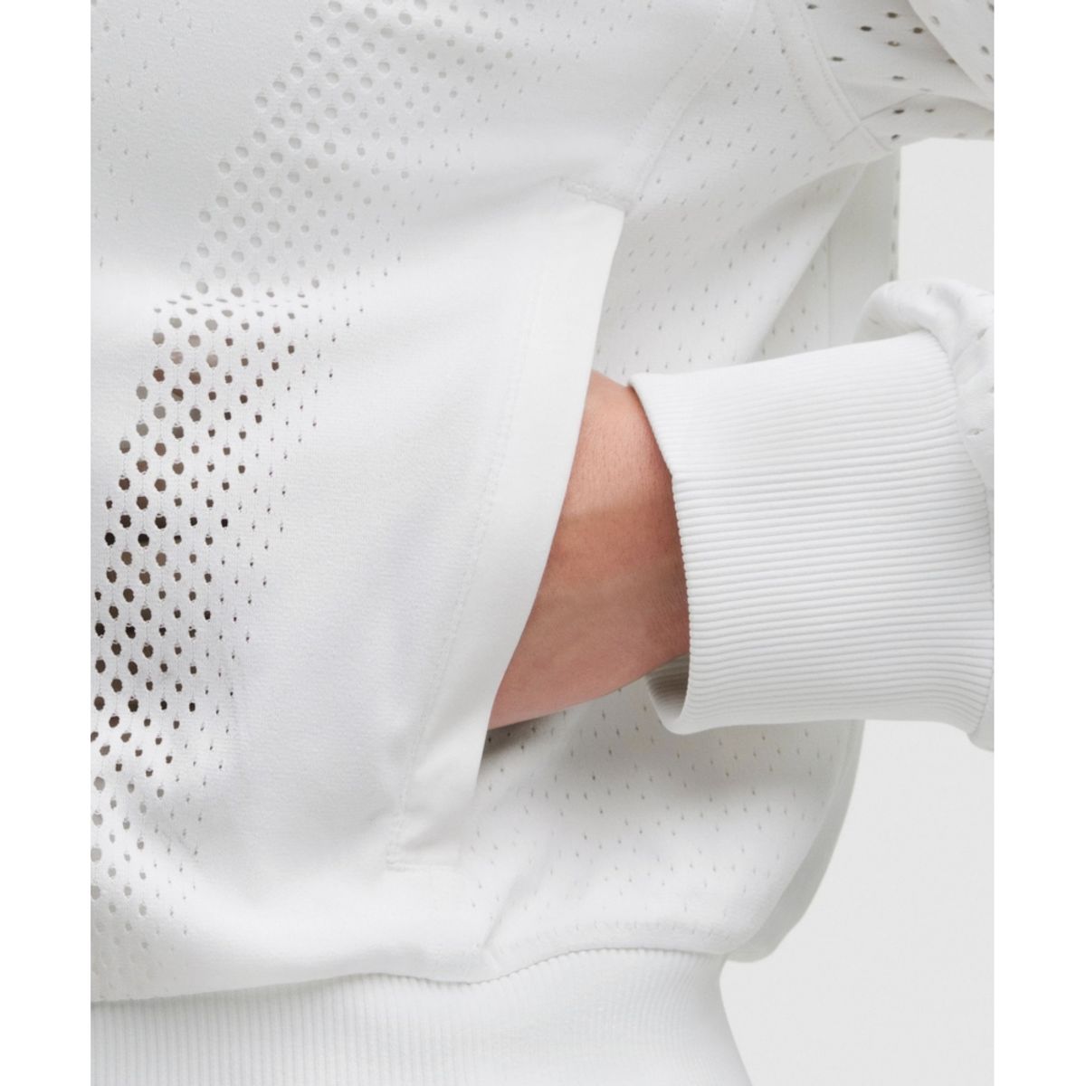 룰루레몬(LULULEMON) 에이스 어드밴티지 니트 메쉬 테니스 재킷  WHT CLBL