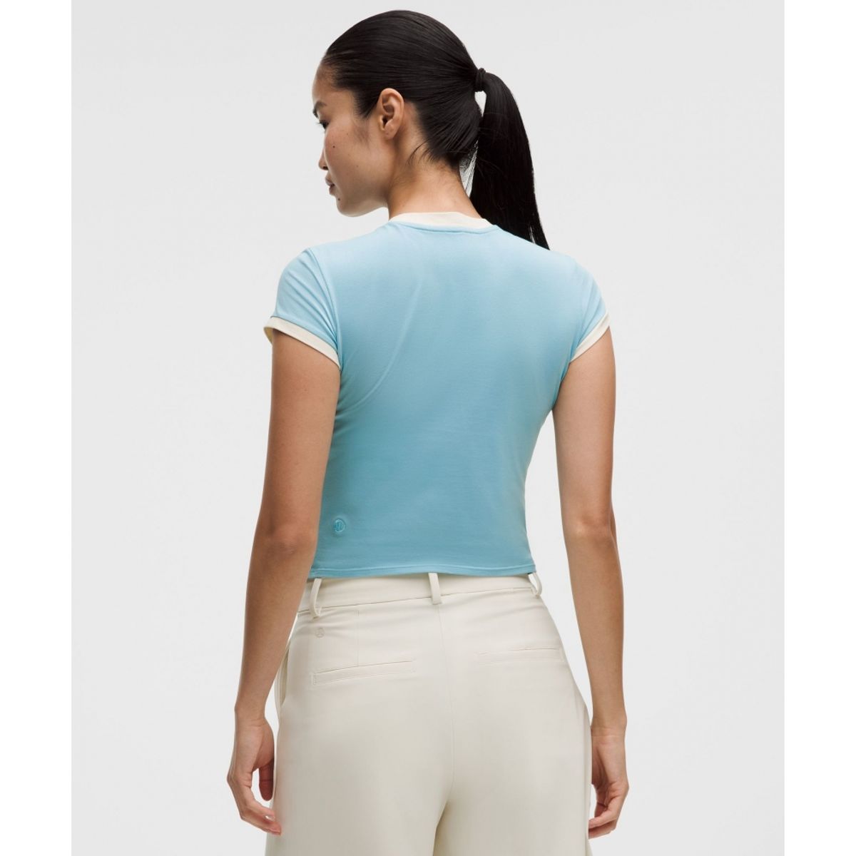 룰루레몬(LULULEMON) 코튼 링거 베이비 티 *코트사이드  SEAF LTIV
