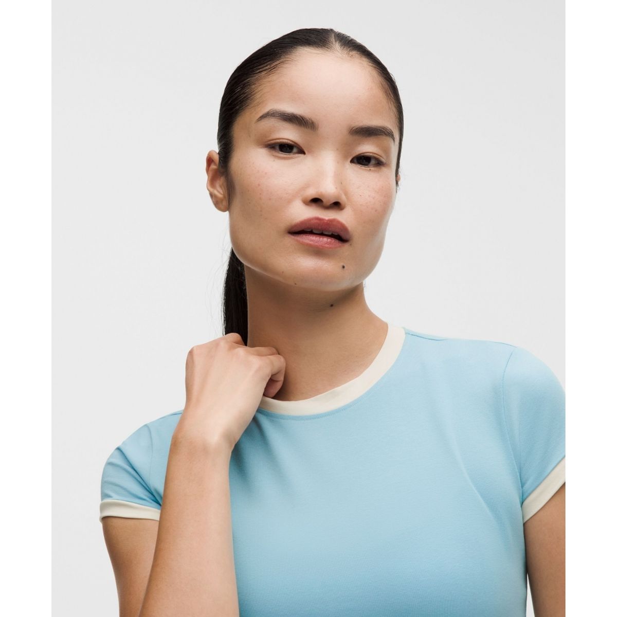 룰루레몬(LULULEMON) 코튼 링거 베이비 티 *코트사이드  SEAF LTIV