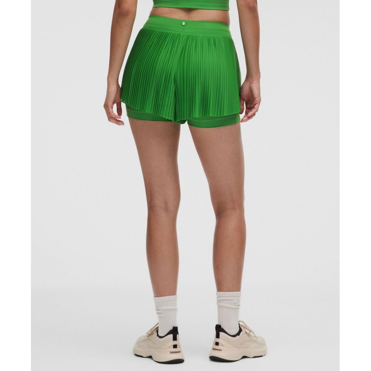 룰루레몬(LULULEMON) 에이스 어드밴티지 하이라이즈 플리티드 테니스 쇼츠 2inch