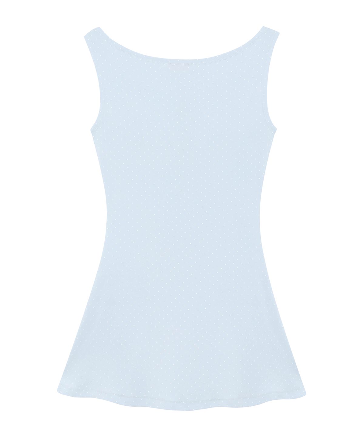 로잔느(ROSEANNE) Cloudy Dot Boatneck Mini Dress (Baby Blue)