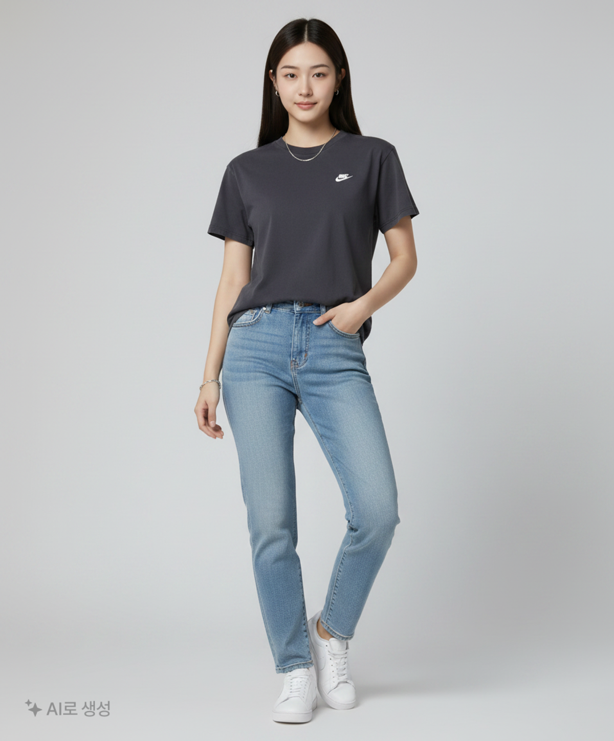나이키(NIKE) 스포츠웨어 클럽 티셔츠 M - 블랙 / FV0376-010 110
