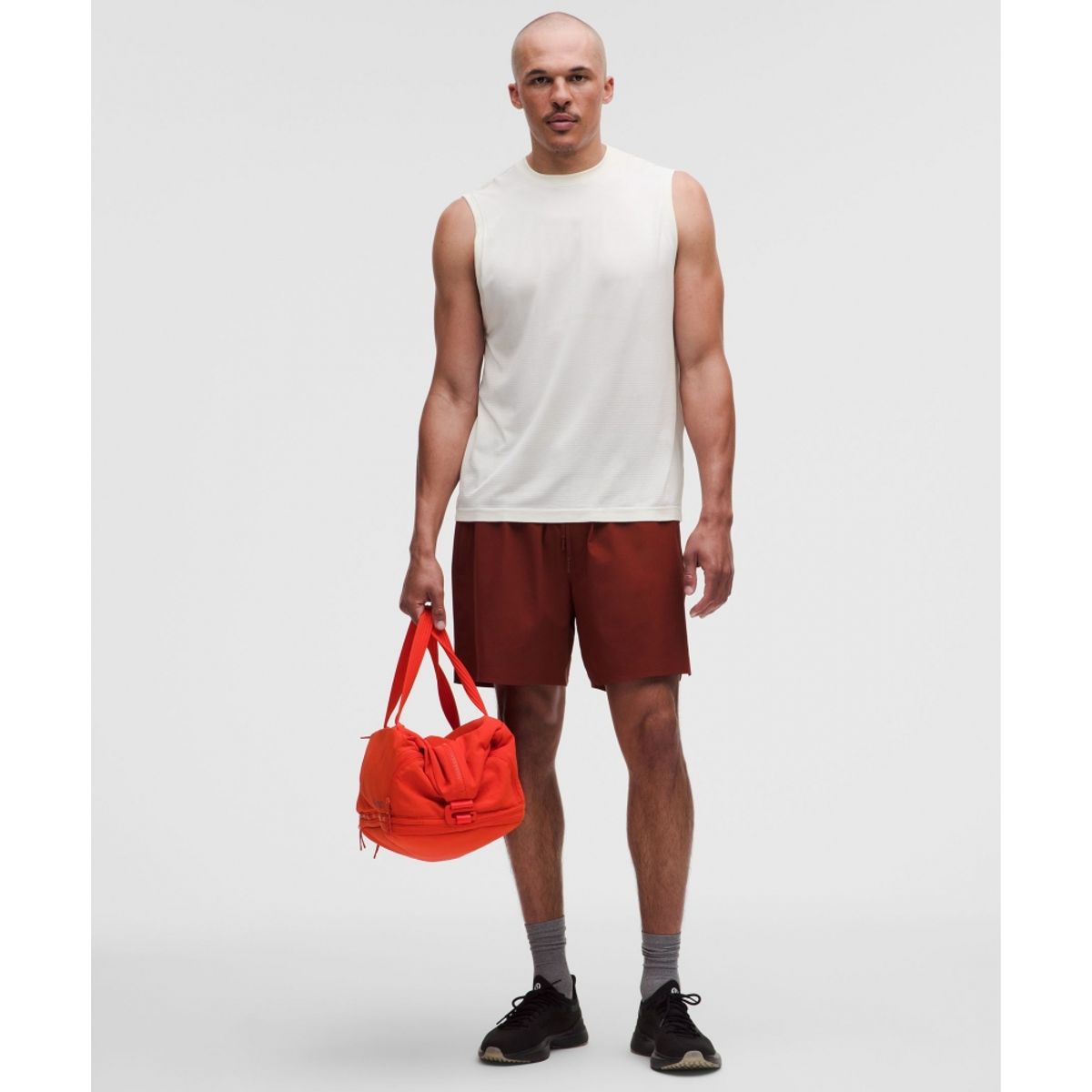 룰루레몬(LULULEMON) 메탈 벤트 테크 릴랙스 핏 슬리브리스 셔츠 *트레이닝  CABA WHT