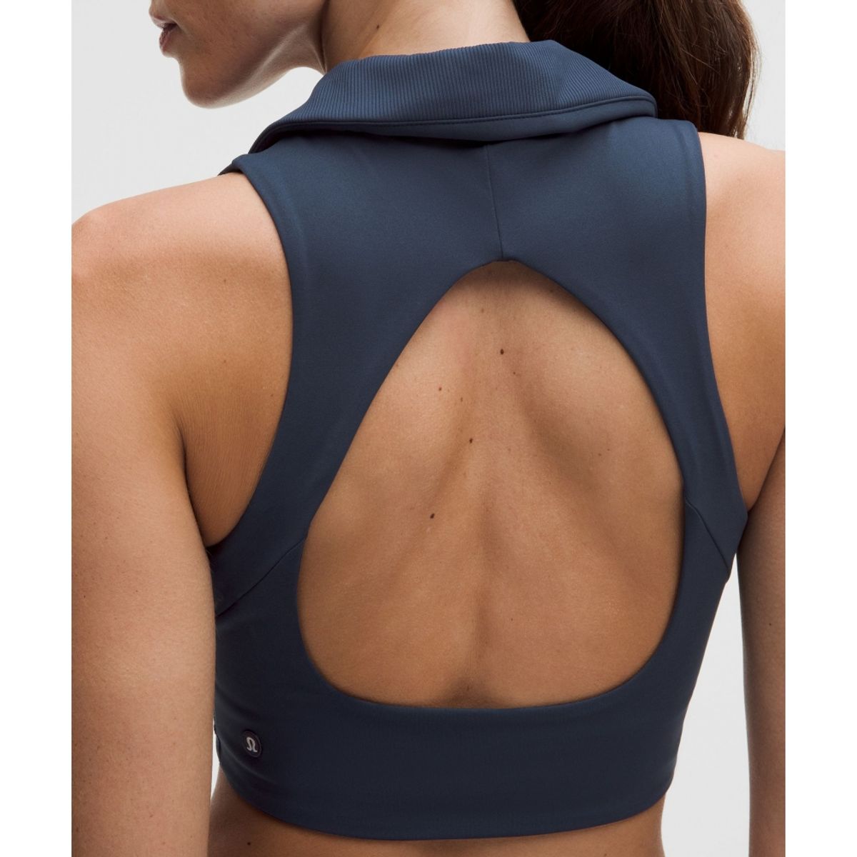룰루레몬(LULULEMON) 칼라드 롱라인 리브드 테니스 브라 *미디엄 서포트, B C컵  CLBL