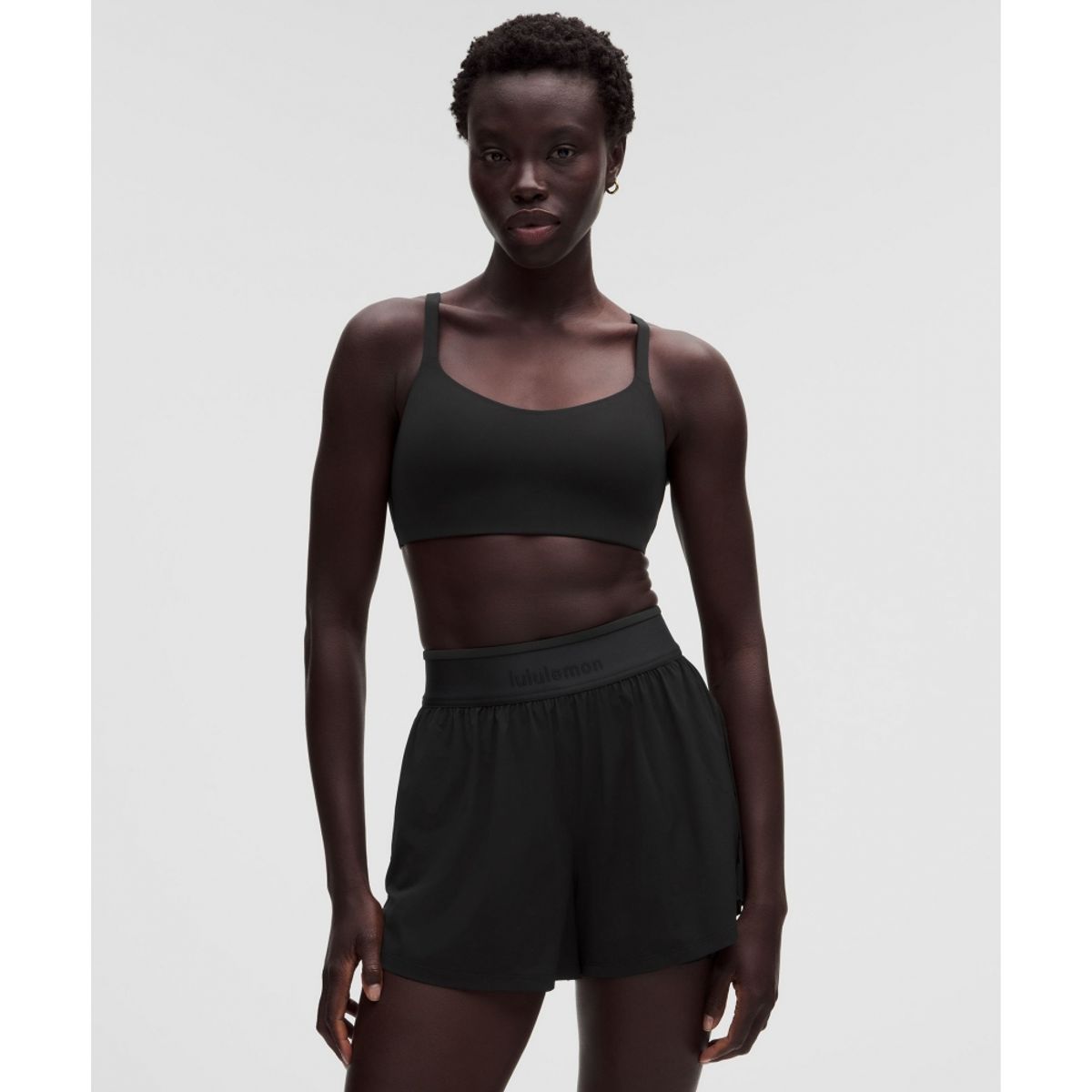 룰루레몬(LULULEMON) 라이트리프트 오픈백 브라 *라이트 서포트, B C컵  BLK