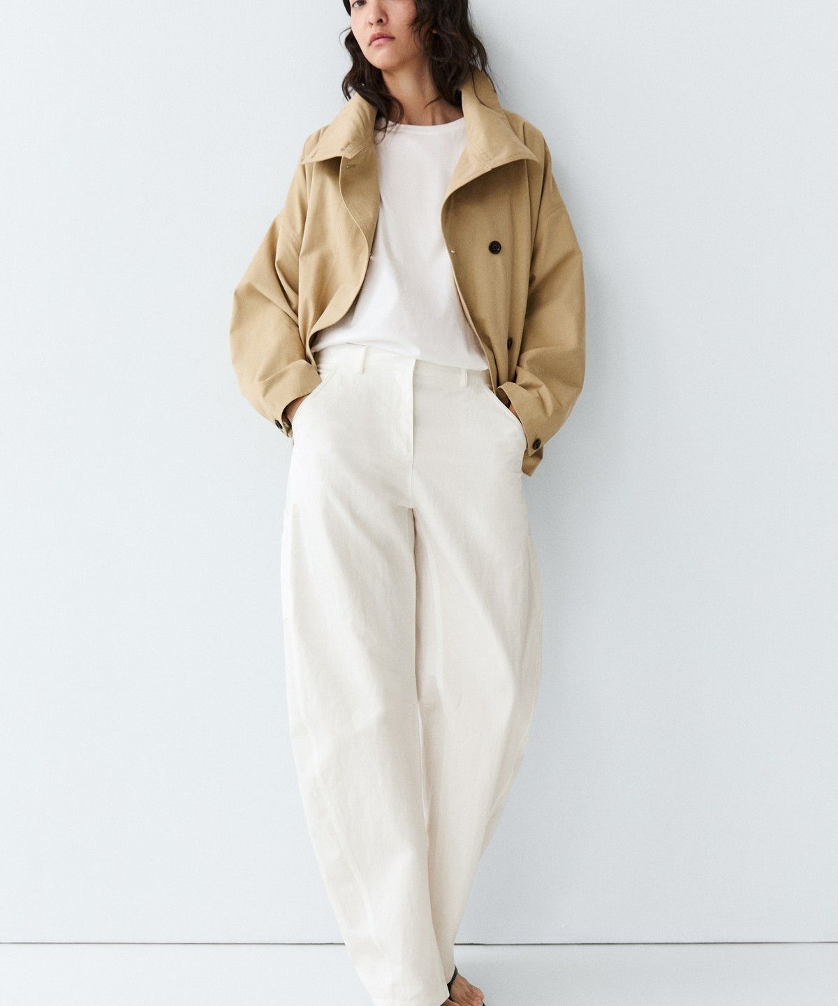 마시모두띠(MASSIMO DUTTI) 코튼 카고 스타일 팬츠