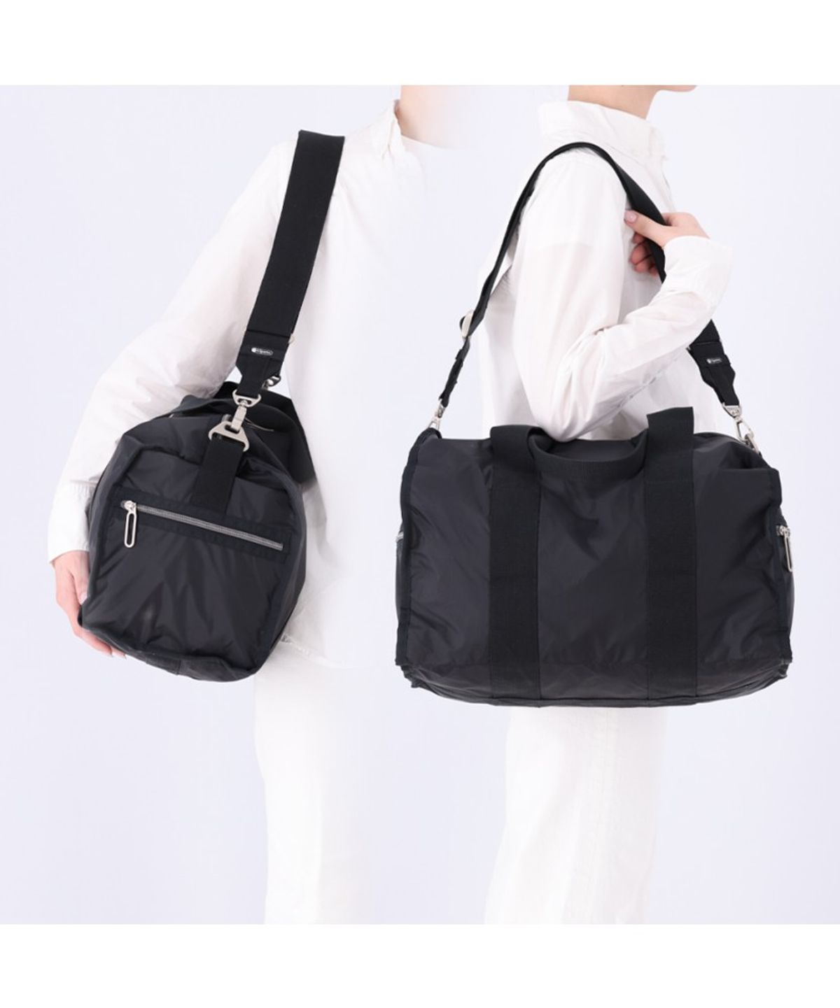 레스포색(LESPORTSAC) 트루 블랙 C 미디움 더플백 [1501.C363]
