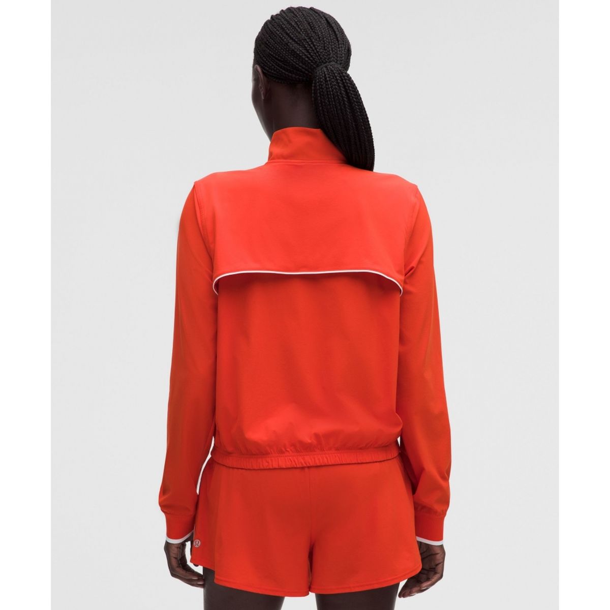 룰루레몬(LULULEMON) 코트 라이벌 테니스 트랙 재킷  CRYE WHT