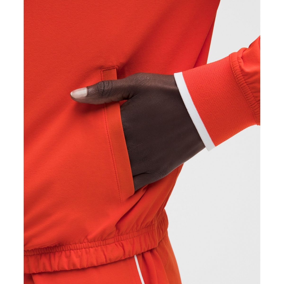룰루레몬(LULULEMON) 코트 라이벌 테니스 트랙 재킷  CRYE WHT