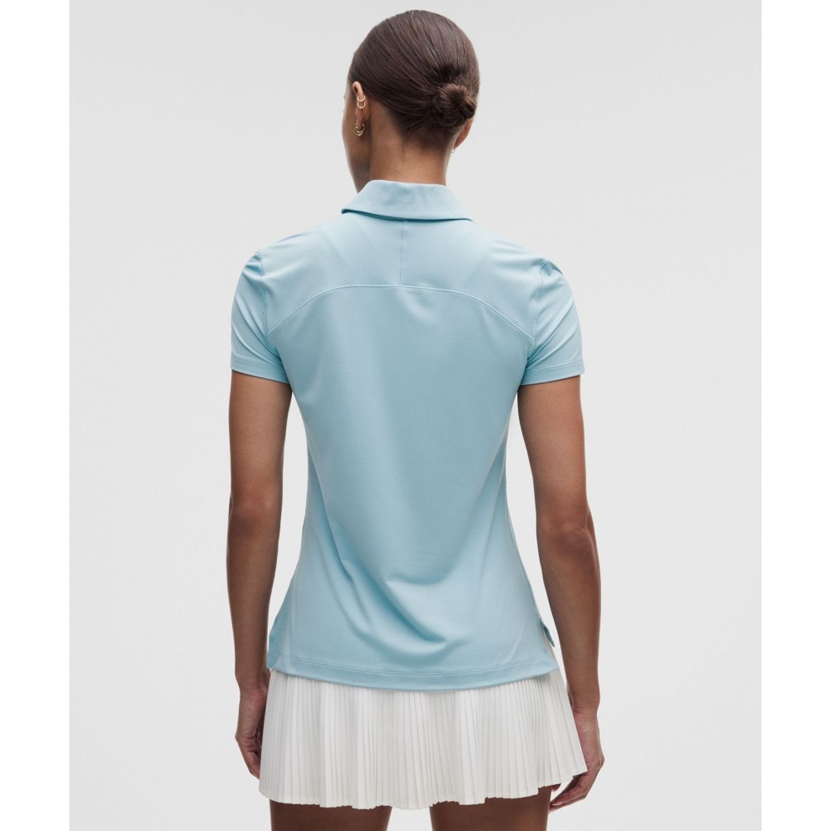 룰루레몬(LULULEMON) 퀵 드라이 숏슬리브 폴로 셔츠 스트레이트 헴 *로고  SEAF