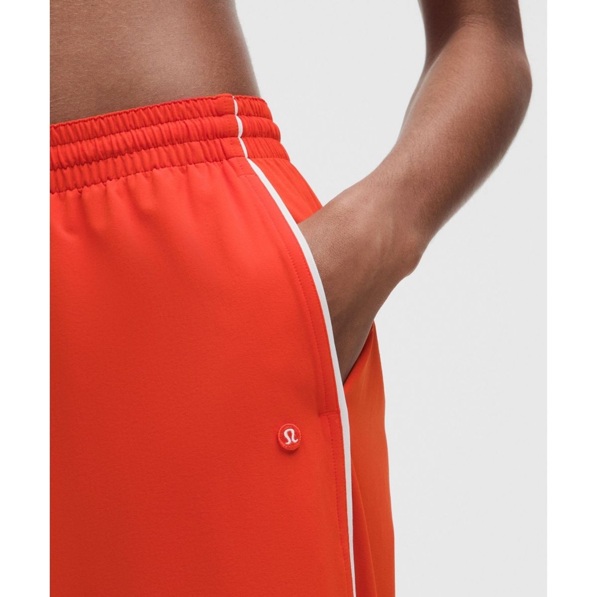 룰루레몬(LULULEMON) 코트 라이벌 와이드 레그 트랙 팬츠 레귤러 *콘트라스트 드로코드