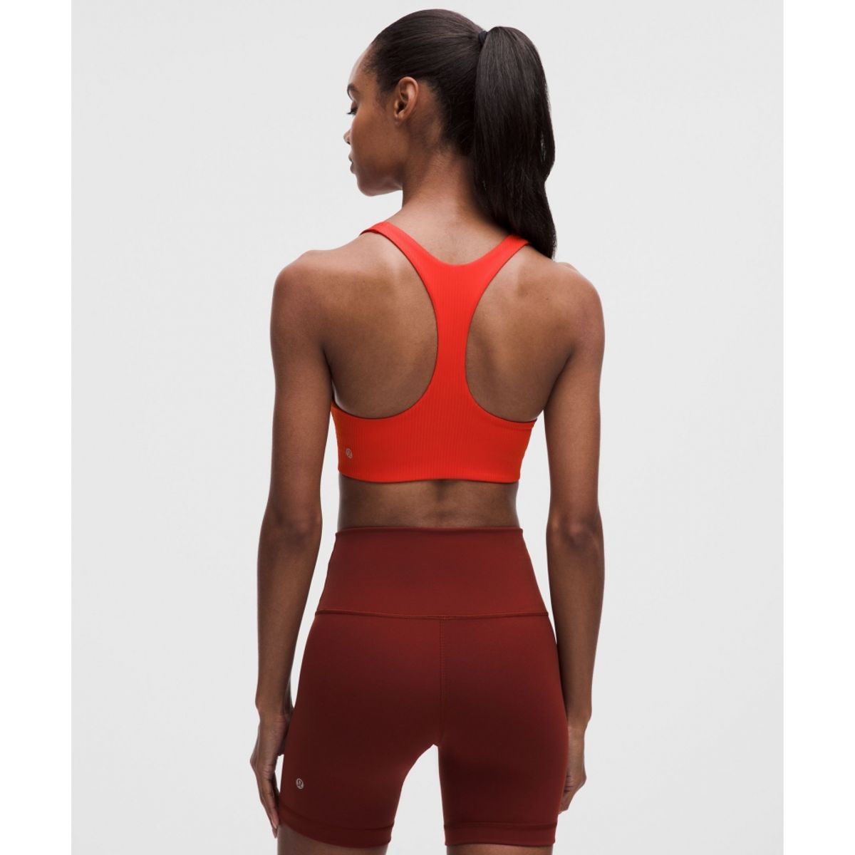 룰루레몬(LULULEMON) 올타임 히어로 리브드 스포츠 브라 *미디엄 서포트, B C컵  CRYE