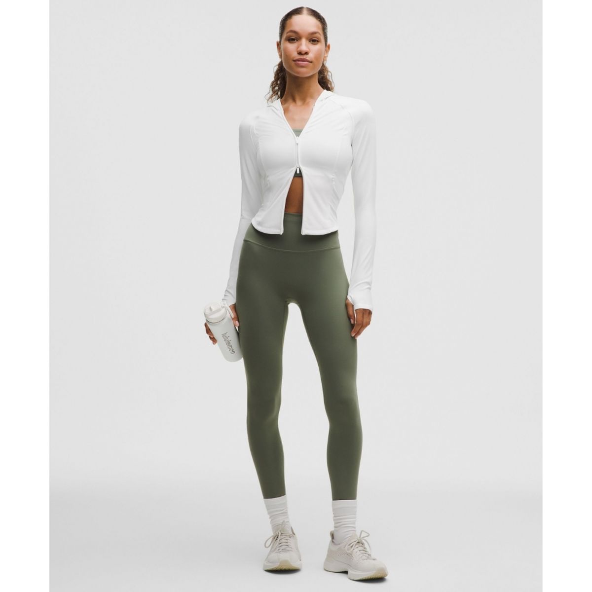 룰루레몬(LULULEMON) 원더 트레인 풀집 재킷  WHT