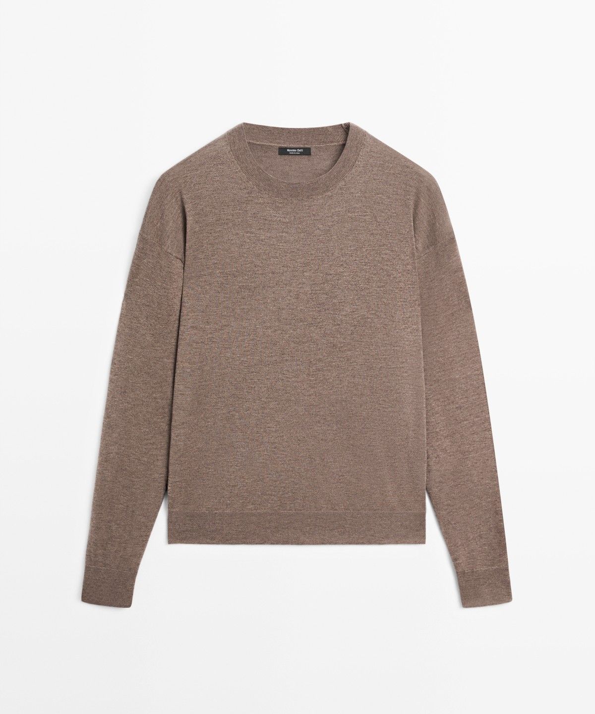 마시모두띠(MASSIMO DUTTI) 라운드넥 파인 니트 스웨터