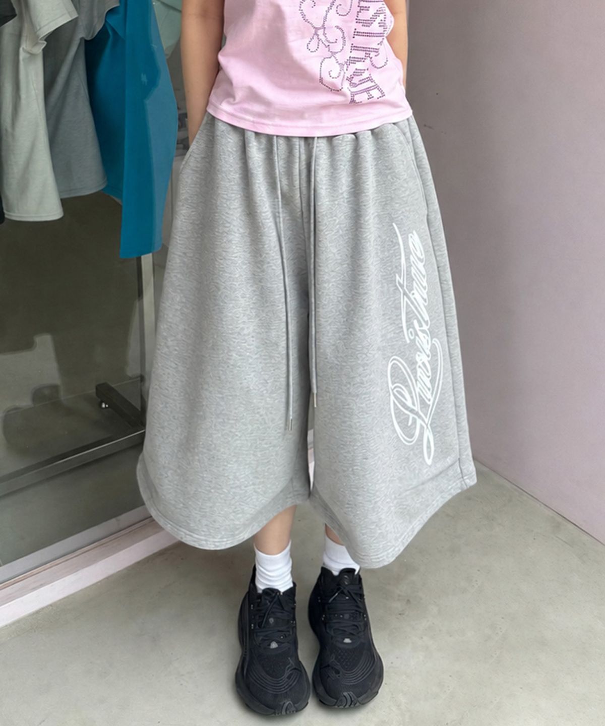러브이즈트루(LUVISTRUE) SY BASIC BERMUDA PANTS(GRAY)