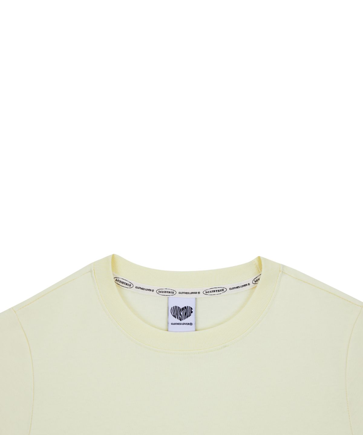 러브이즈트루(LUVISTRUE) EL LUVISTRUE LOGO TEE(YELLOW)