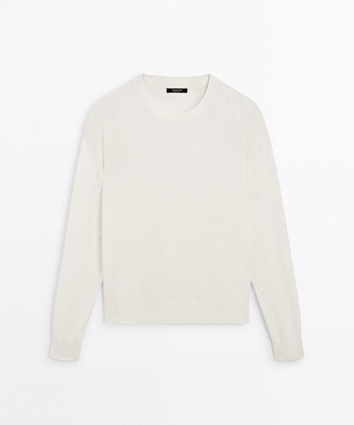 마시모두띠(MASSIMO DUTTI) 라운드넥 파인 니트 스웨터