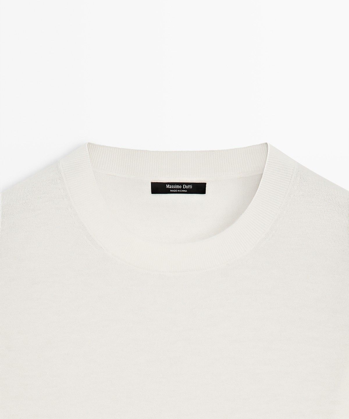 마시모두띠(MASSIMO DUTTI) 라운드넥 파인 니트 스웨터