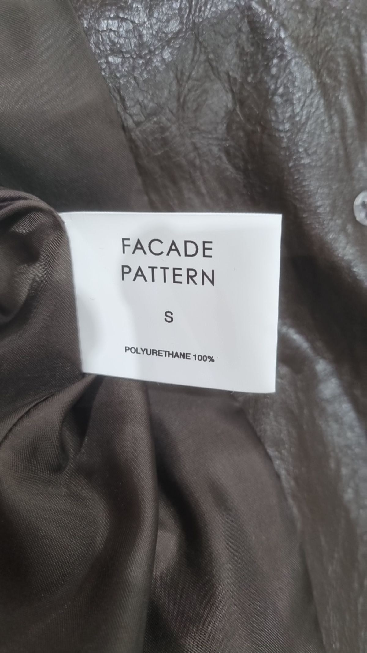 파사드패턴(FACADE PATTERN) 레더/라이더스 재킷 S