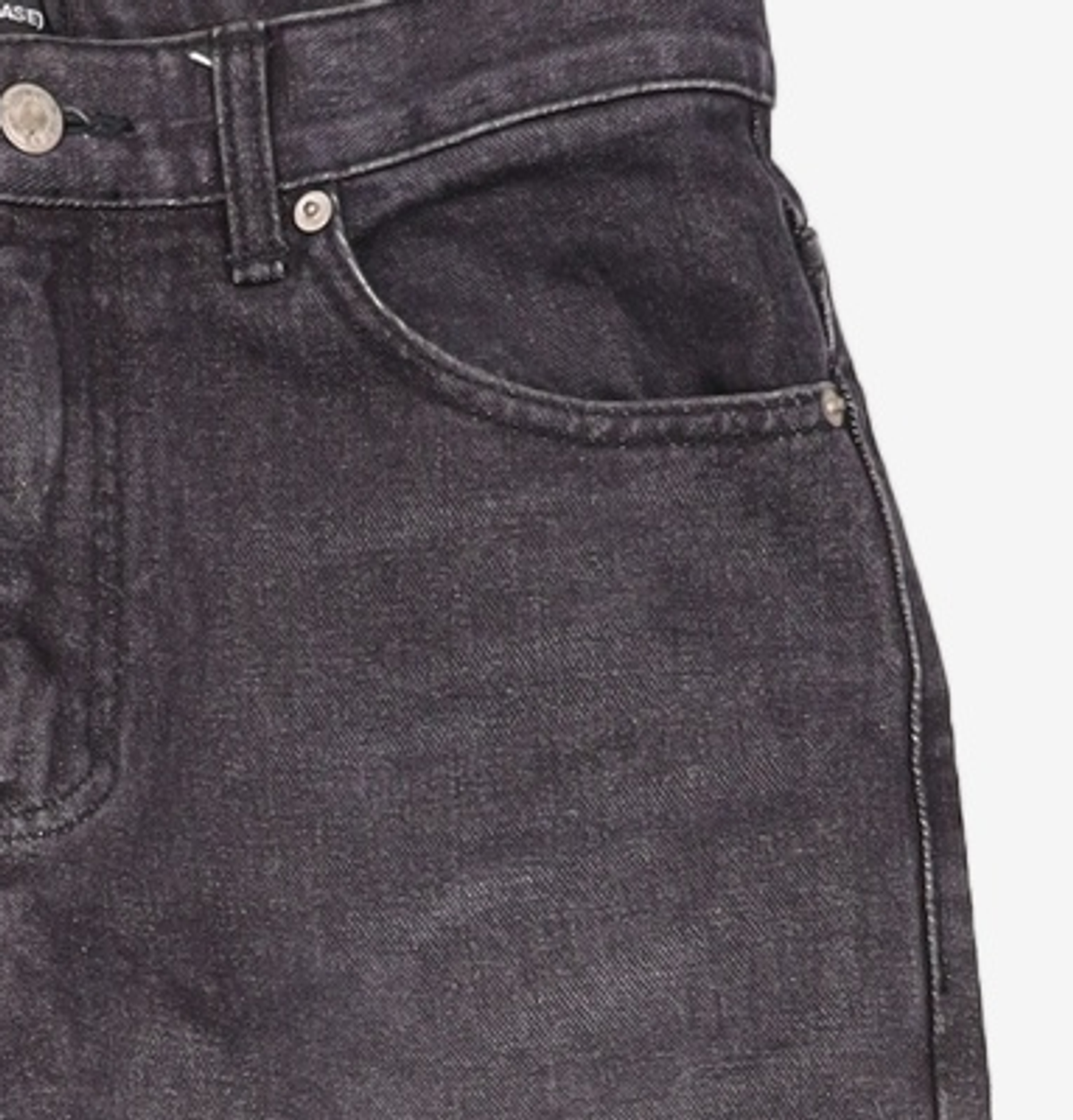 오더아카이브(ORDER ARCHIVE) Minimal wide jeans - 애쉬 블랙진 28