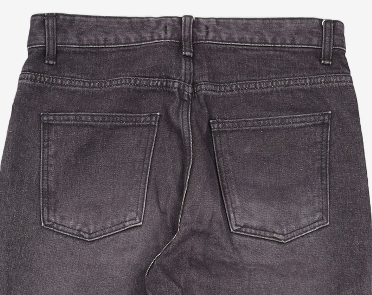 오더아카이브(ORDER ARCHIVE) Minimal wide jeans - 애쉬 블랙진 28