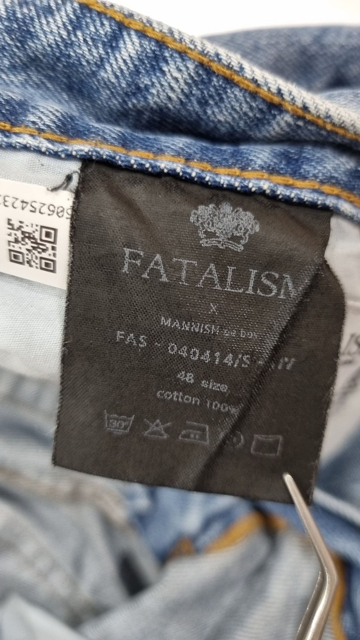 페이탈리즘(FATALISM) 청/데님 팬츠 48