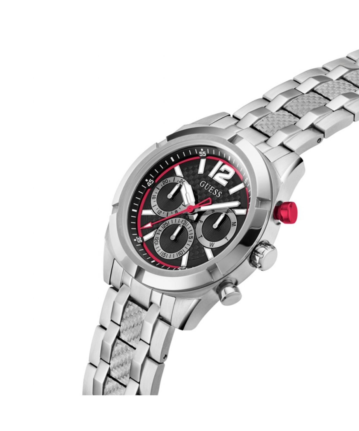 게스 시계(GUESS WATCH) 실버 블랙 리지스턴스 (GW0714G1) 남성시계