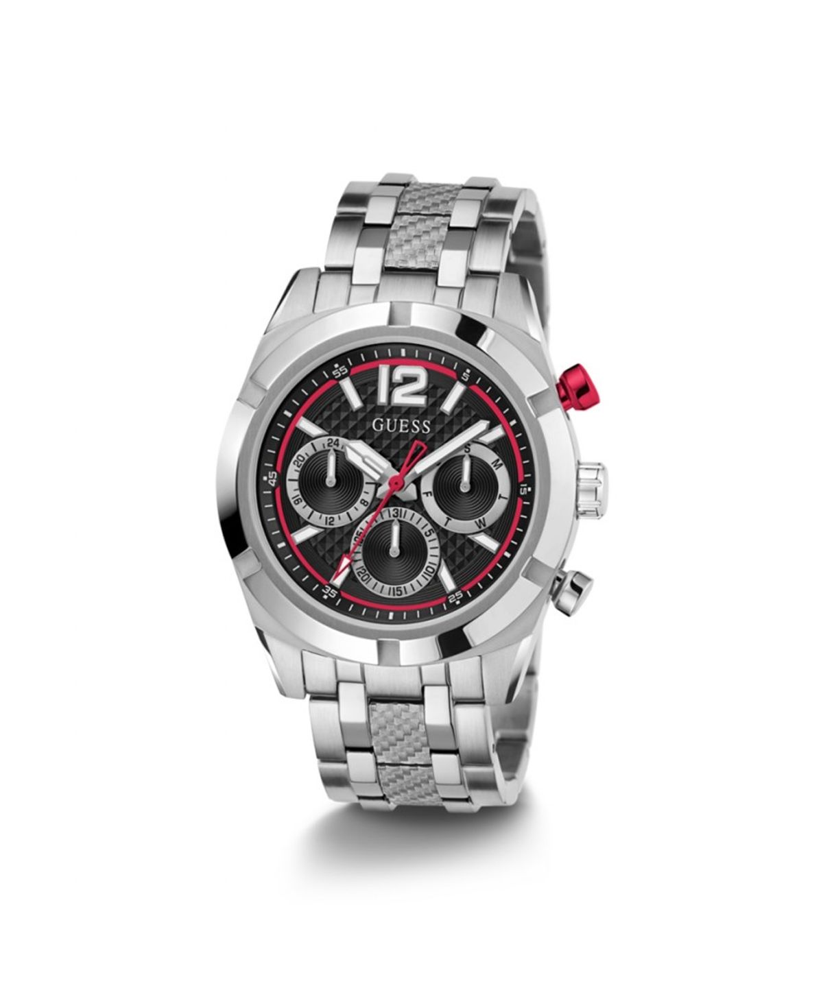게스 시계(GUESS WATCH) 실버 블랙 리지스턴스 (GW0714G1) 남성시계