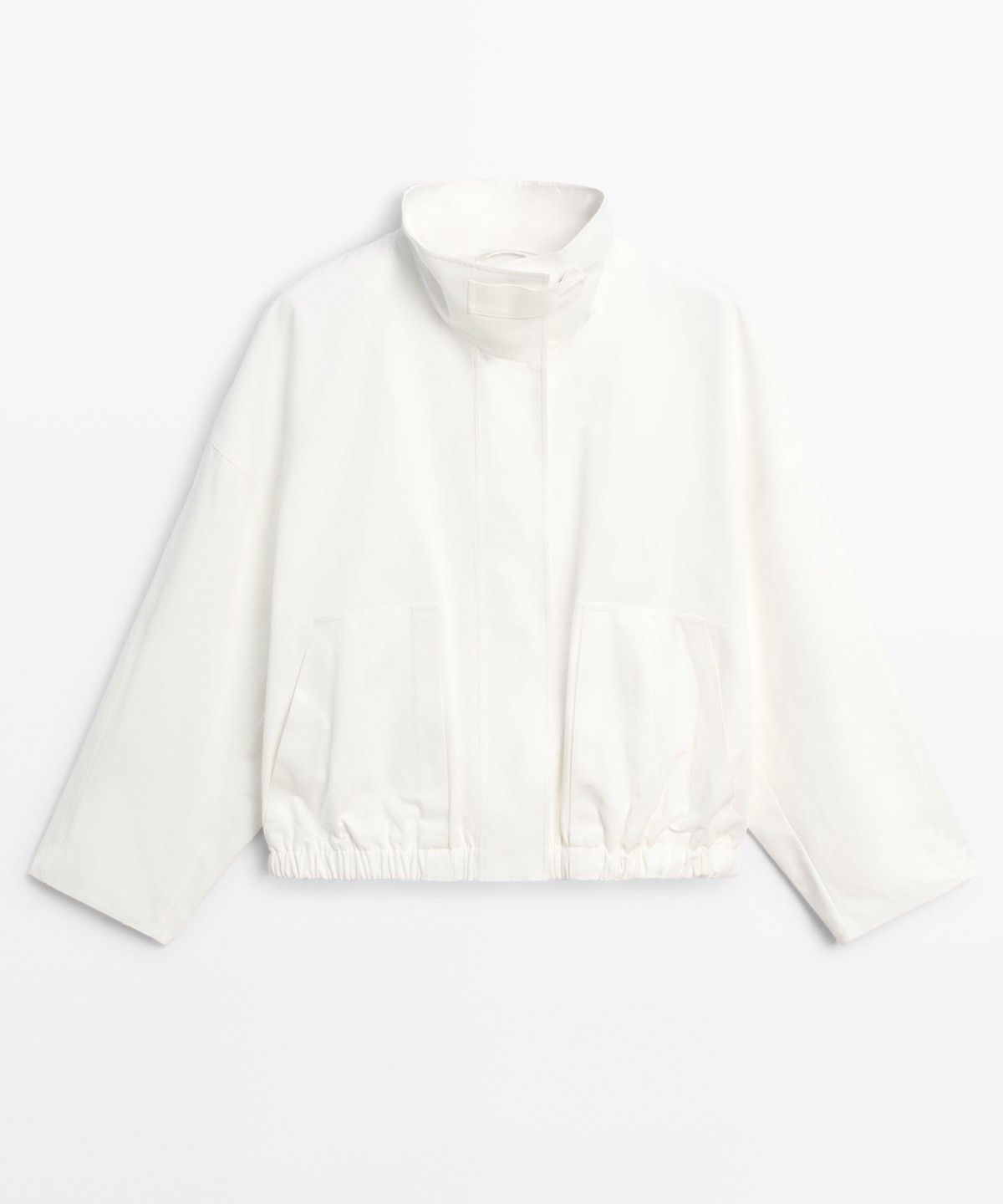마시모두띠(MASSIMO DUTTI) 100% 코튼 봄버 재킷