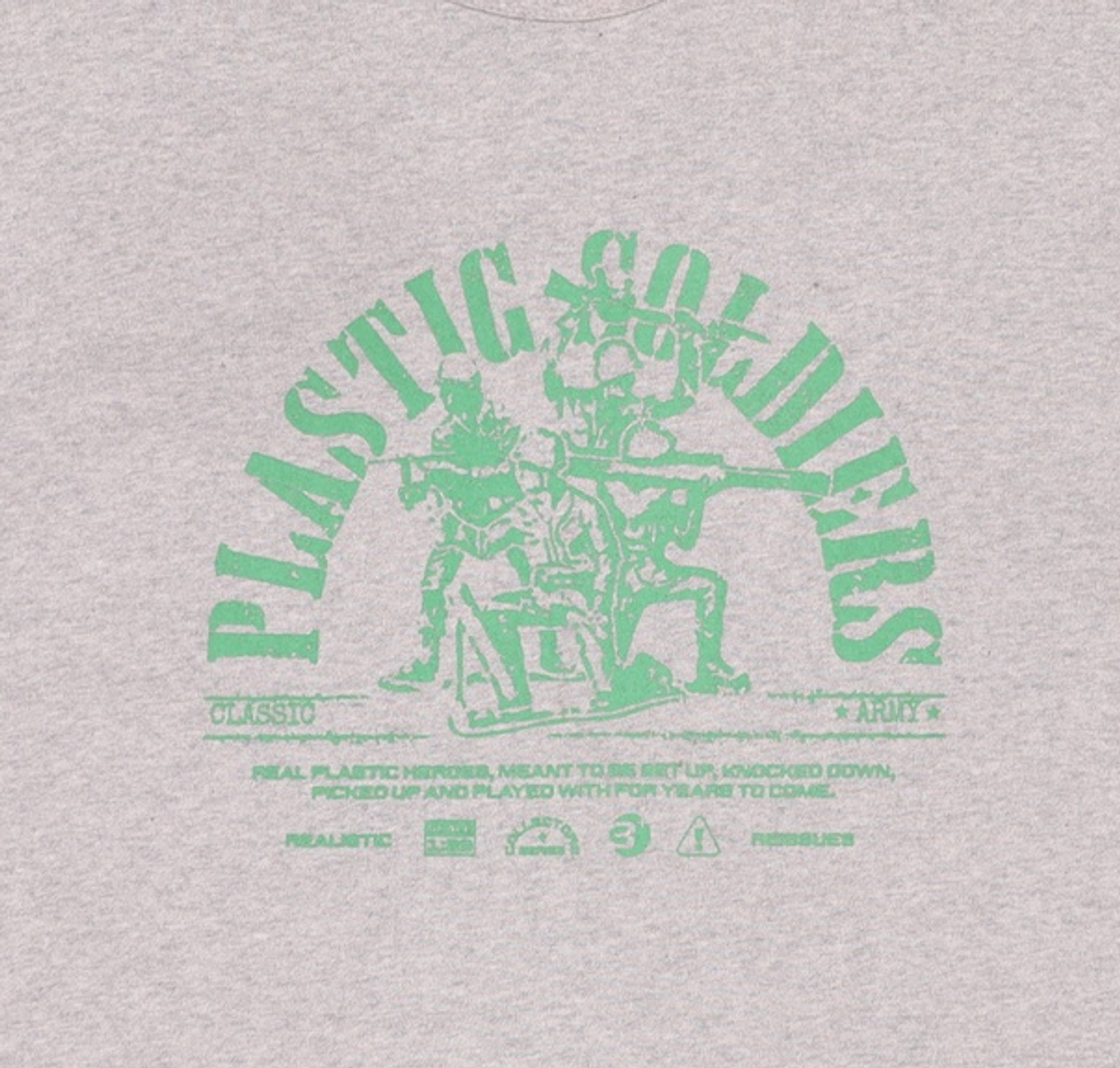프리즘웍스(FRIZMWORKS) PLASTIC SOLDIERS TEE _ GRAY M