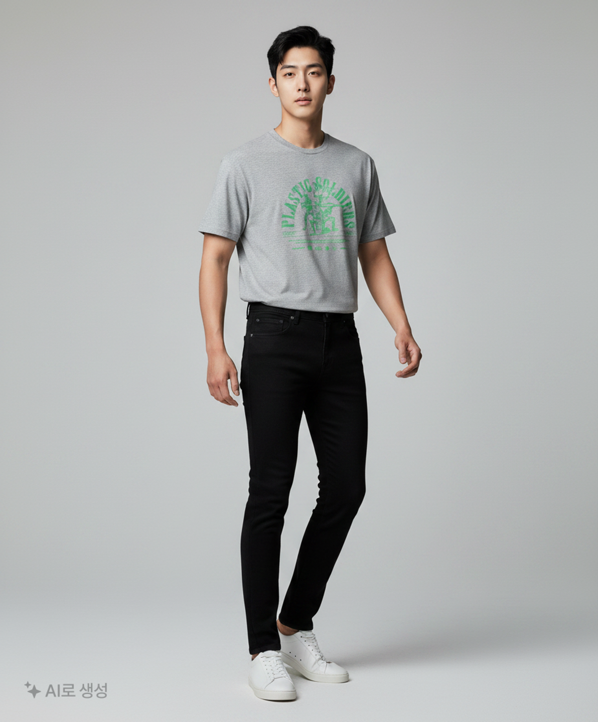 프리즘웍스(FRIZMWORKS) PLASTIC SOLDIERS TEE _ GRAY M