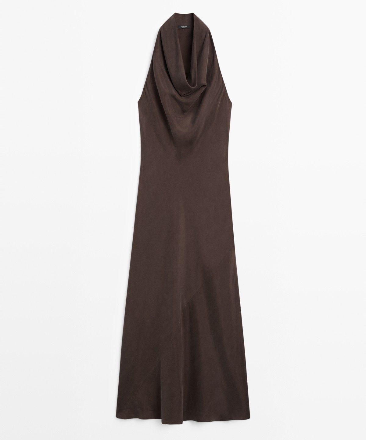 마시모두띠(MASSIMO DUTTI) 드레이프 네크라인 롱 드레스