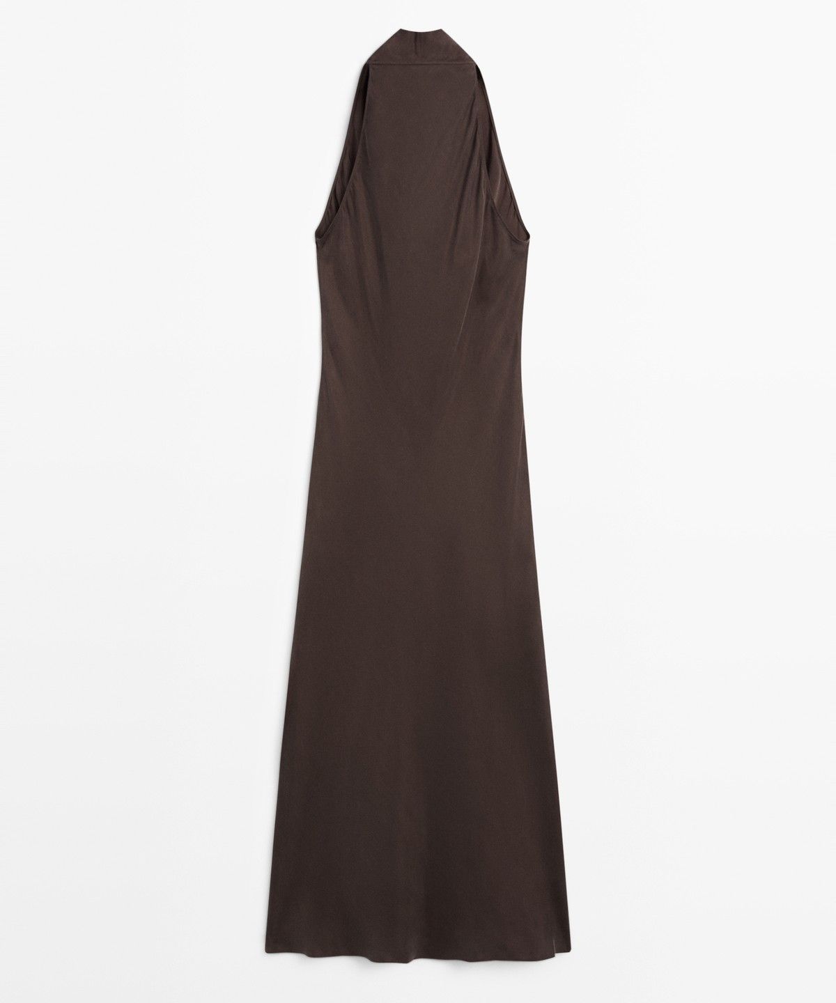 마시모두띠(MASSIMO DUTTI) 드레이프 네크라인 롱 드레스