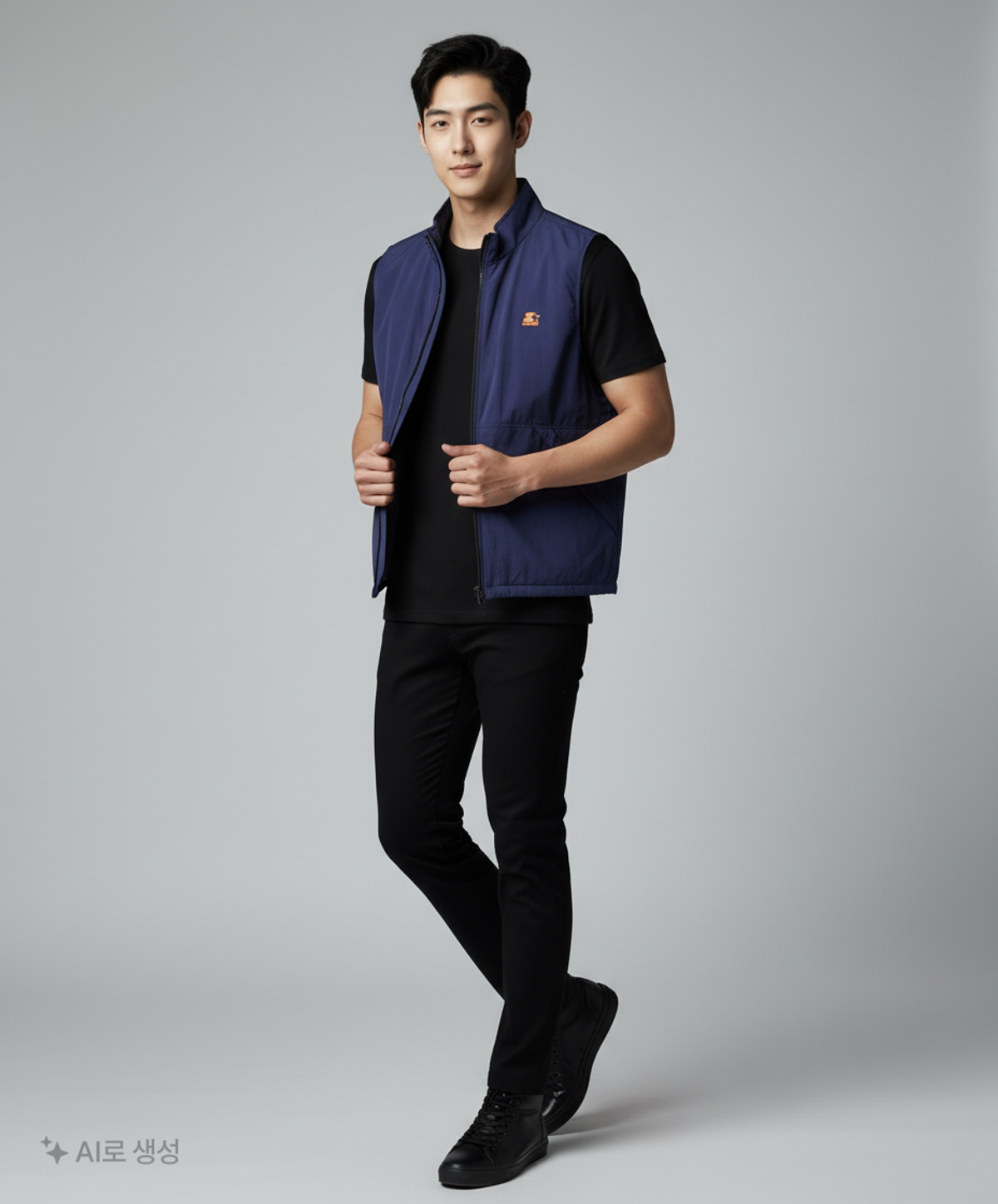 스타터(STARTER) 나일론 조끼 집업 STARTER NYLON VT ZIP UP M