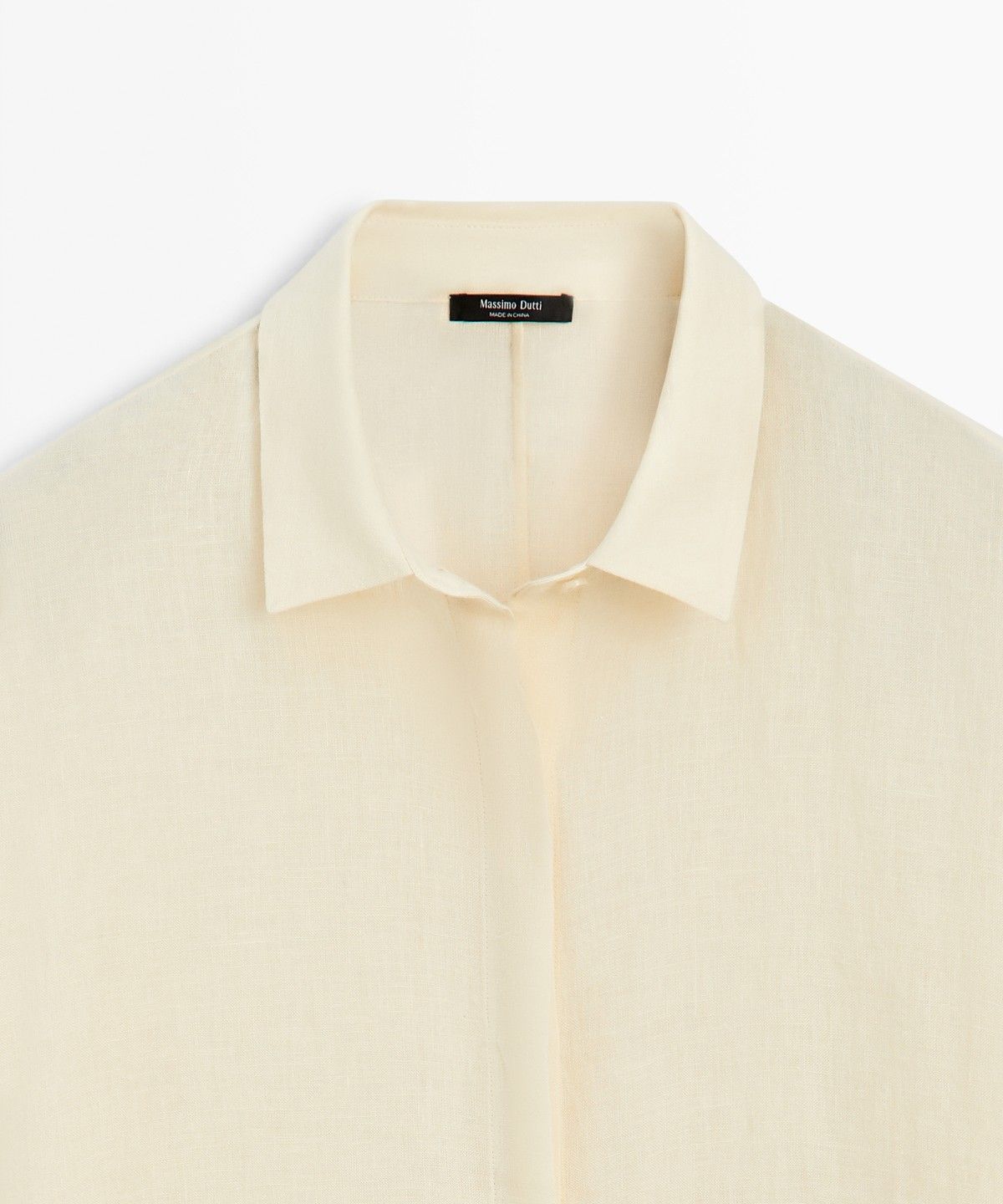 마시모두띠(MASSIMO DUTTI) 100% 린넨 쇼트 셔츠 원피스